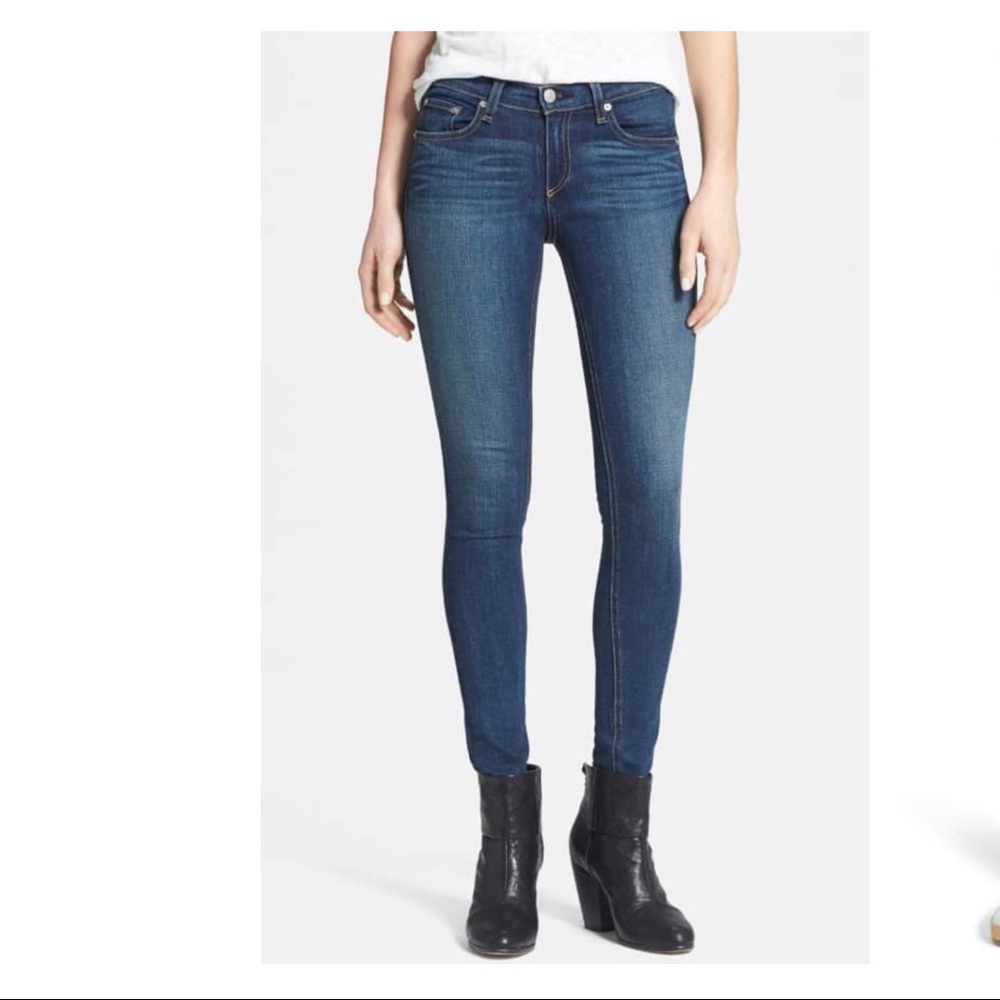 Rag & Bone Skinny Preston Medium Wash Jeans, 25